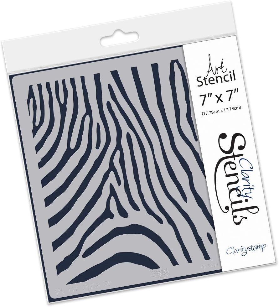 Zebra Stripes 7 x 7 Inch Stencil