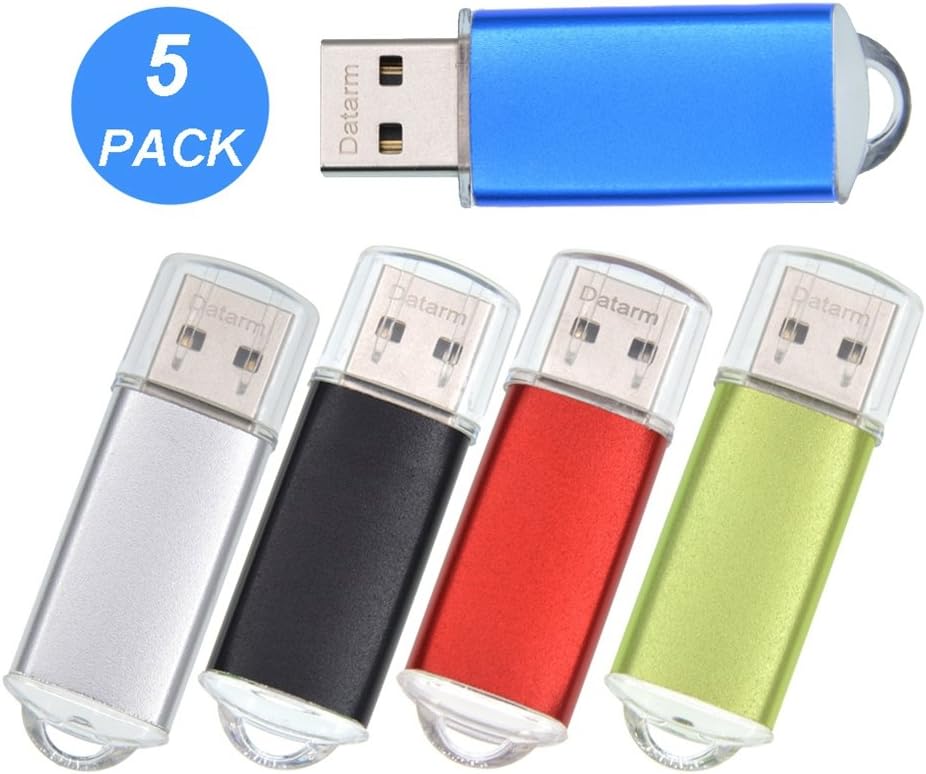 Bulk 5 Pack Memory Sticks 64MB Flash Drive Mini Metal USB 2.0 Stick