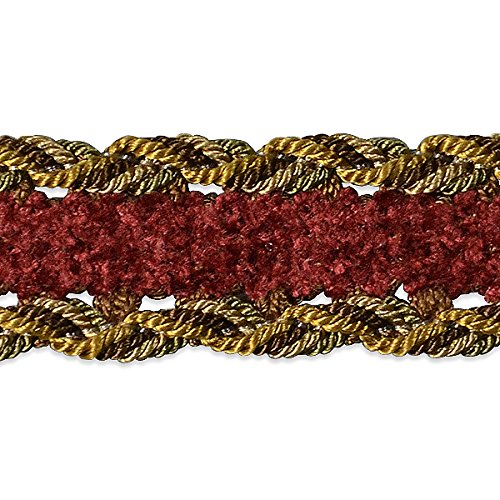 Expo international burgundy amore decorative gimp trim,…