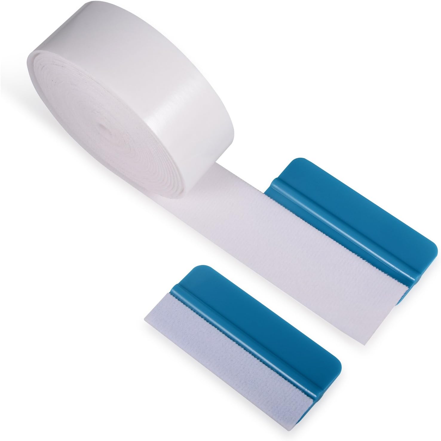 Winjun 5M Length White Self-Adhesive Soft Fiber Felt Roll for Fabric Edge Squeegee Accessories Vinyl Applicator - Image 3