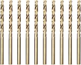 Meccion HSS Cobalt Jobber Drill Bit 10pcs 4.0mm DIN338 5% Co High Speed Steel view 1