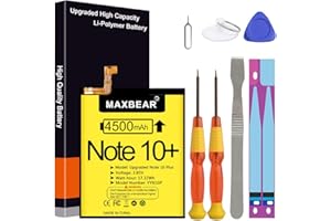 MAXBEAR Galaxy Note 10 Plus Battery, (Upgraded) 4500mAh 3.85V Li-Polymer Replacement Battery EB-BN972ABU for Samsung Galaxy Note 10+ Note 10 Plus SM-N975F SM-N975F/DS with Repair Tool Kit