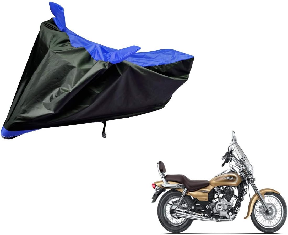 Auto Hub Bike Body Cover for Bajaj Avenger 220 Cruise - Black/Blue