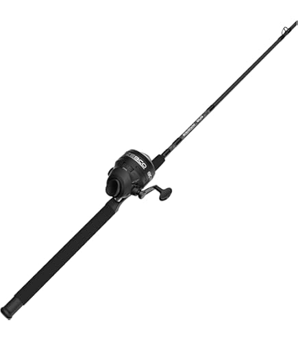 Zebco 808 Saltwater Spincast Reel and Fishing Rod Combo, 7-Foot 2-Piece Fishing Pole, Size 80 Reel, Changeable Right- or Left-Hand Retrieve, Pre-Spooled with 20-Pound Zebco Line, Black
