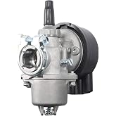 JRL 49/60/66/80cc Carburetor 2 Stroke Engine Motorized Bicycle Bike Carb | CNC Aluminum Alloy, Precision Jetting, Adjustable Idle &amp; Mix, Smooth Throttle Response, Easy Bolt-On Replacement Silver
