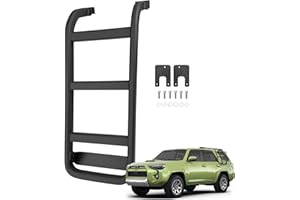 Titibett Roof Rack Ladder No Drilling Magnetic Fits for 2010-2024 Toyota 4Runner Cross Bars C-Pillar Rear Window Roof Access Ladder Compatible with 4Runner Accessories Paint-Friendly