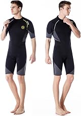 ZCCO Men’s Wetsuit 3MM Back Zip Shorty Neo Spandex Neoprene Spearfishing view 7