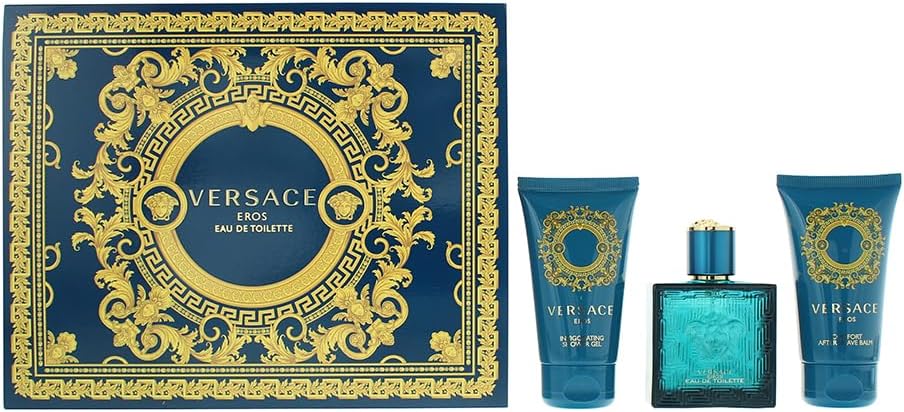 Versace Eros Eau de Toilette 50ml Gift Set Men's Cologne Fragrance 2023