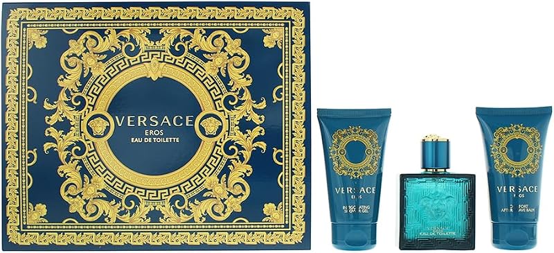 Versace Eros Eau de Toilette 50ml Gift Set Men's Cologne Fragrance 2023