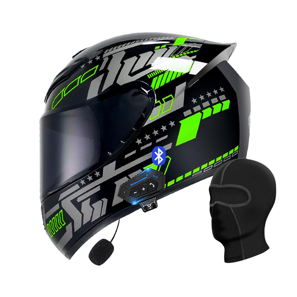 Motorcycle Bluetooth Full Face Helmet, Integrated