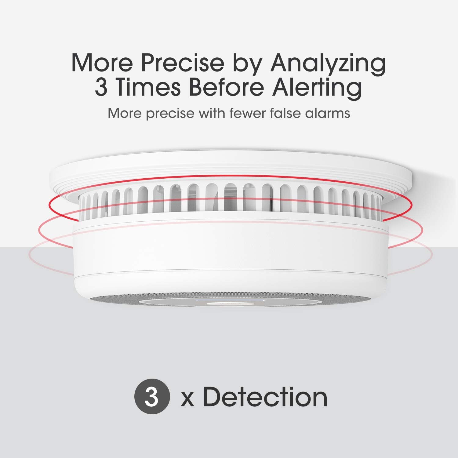 X-Sense 10-Year Battery (Not Hardwired) Combination Smoke & Carbon Monoxide Alarm Detector with LCD Display, Compliant with UL 217 & UL 2034 Standards, SC07 - - 