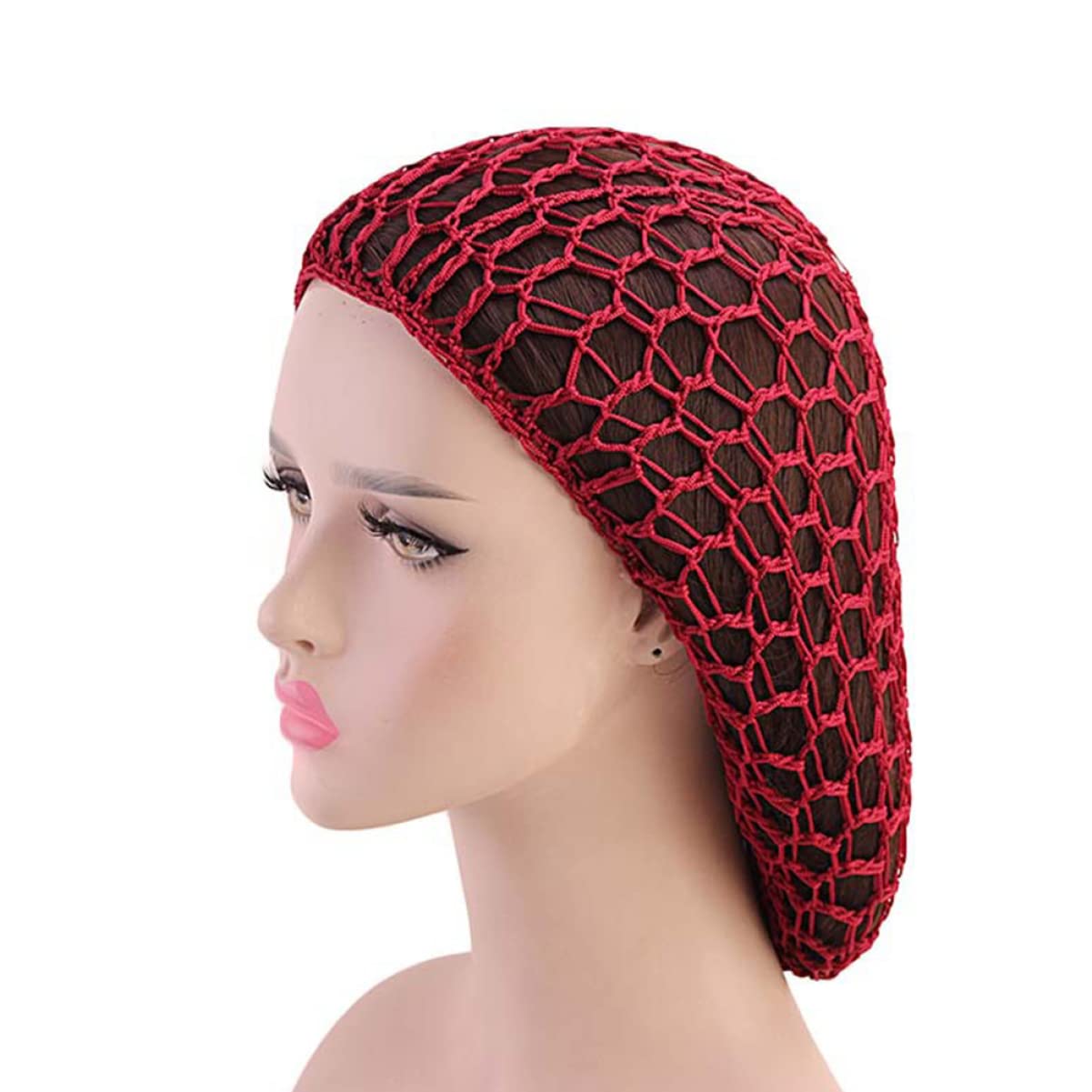 FRCOLOR Mesh Hair Net for Sleeping Lightweight Crochet Hair Net Cap for Women Breathable Styling Accessory for Protecting at Night 12X11 Inch