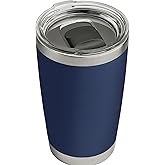 20 oz Stainless Steel Insulated Tumbler with Lid – Leakproof Travel Mug for Coffee, Tea, Water – Double Wall, BPA-Free, Hot & Cold