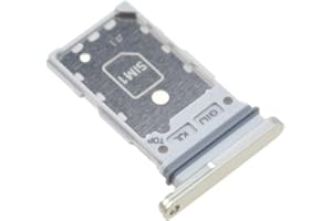 VEKIR Dual SIM Card Tray for Samsung Galaxy S21 FE 5G SM-G990B SIM Card Holder for SM-G990B SIM Card Slot Replacement for SM-G990U SM-G990U1 Silver