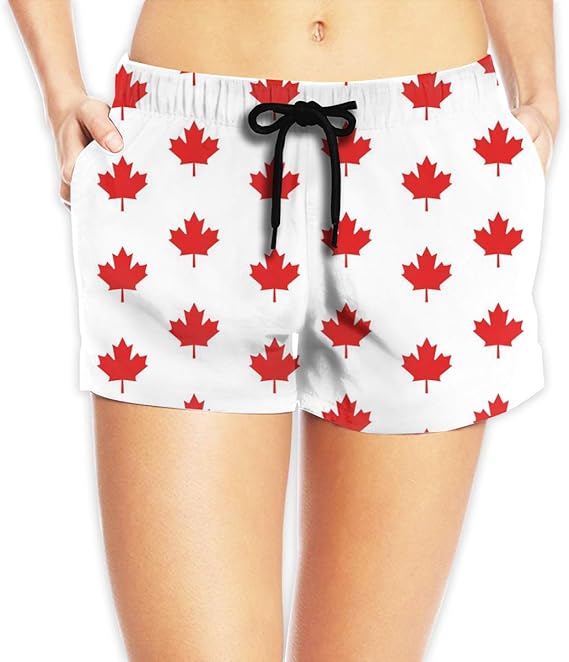 Amazon Co Jp カナディアンメープルリーフ ショートパンツ レディース カジュアル ビーチパンツ おしゃれ 水着 夏 スポーツパンツ 水陸両用 人気 ギフト 服 ファッション小物
