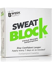 SweatBlock Antiperspirant - Clinical Strength - Reduce Sweat up to 7-days per Use