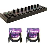Melbourne Instruments ROTO-CONTROL DAW and MIDI Controller Bundle with 2x Kellards MID-P10T Pro MIDI to MIDI Cable 10 Feet