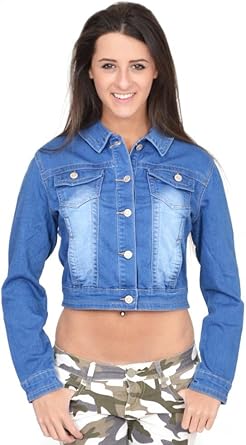 faded blue denim jacket