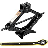 Scissor Jack for Car with Ratchet Wrench,1.5T (3307lbs) Capacity Scissor Car Jack Kit for Lifting Light Vehicles,Heavy Duty Vehicle Accessories Tire Jacks Lifting Range of 3.94-13.19"