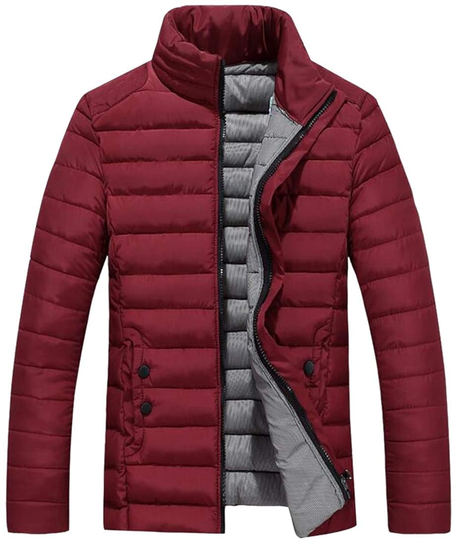 YYG Men Warm Zip Up Winter Cotton 