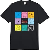 Adventure Time Pop Art Character Grid Cartoon Comfort Colors Adult Heavyweight T-Shirt