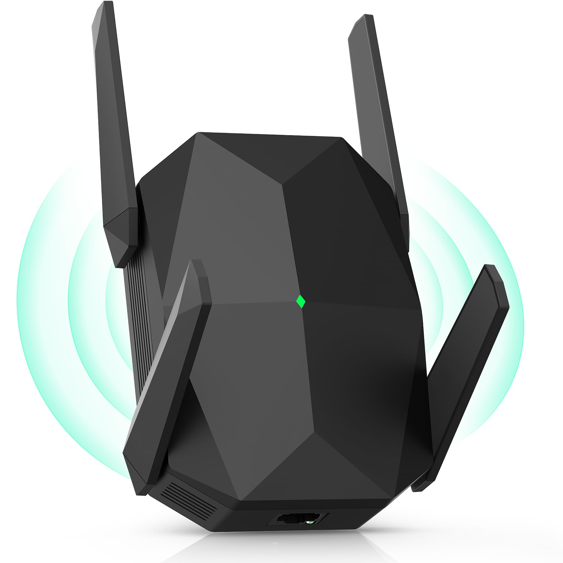 Photo 1 of 2026 AX3000 WiFi 6 Extender Signal Booster, Multi-Link Connectivity Internet Extender WiFi Booster for Home, Dual Band Long Range WiFi Repeater, Up to 19000 Sq. Ft., Easy Setup, (M-A25-Black)