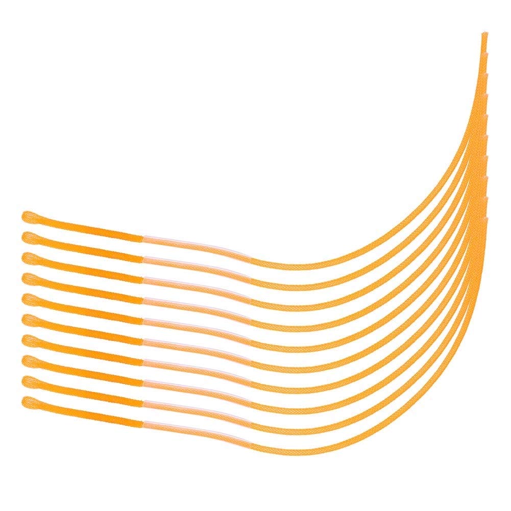 Fly Fishing Line, 10PCS 30LB/50LB Fishing Loops Connector Fly Loop Line Fishing Tackle Accessory(Yellow 30LB)