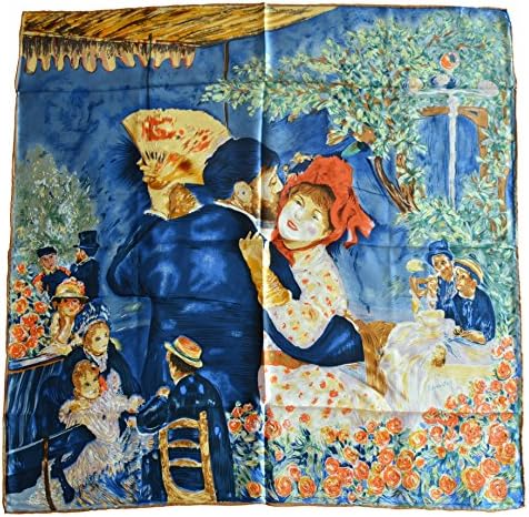 100 Silk Scarf Art Van Gogh and Claude Monets Paintings