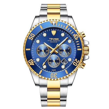 TEVISE T823 Marke Herrenuhr Luxus Quarzuhr Sport Edelstahl Uhr Relogio Masculino für Geschenk