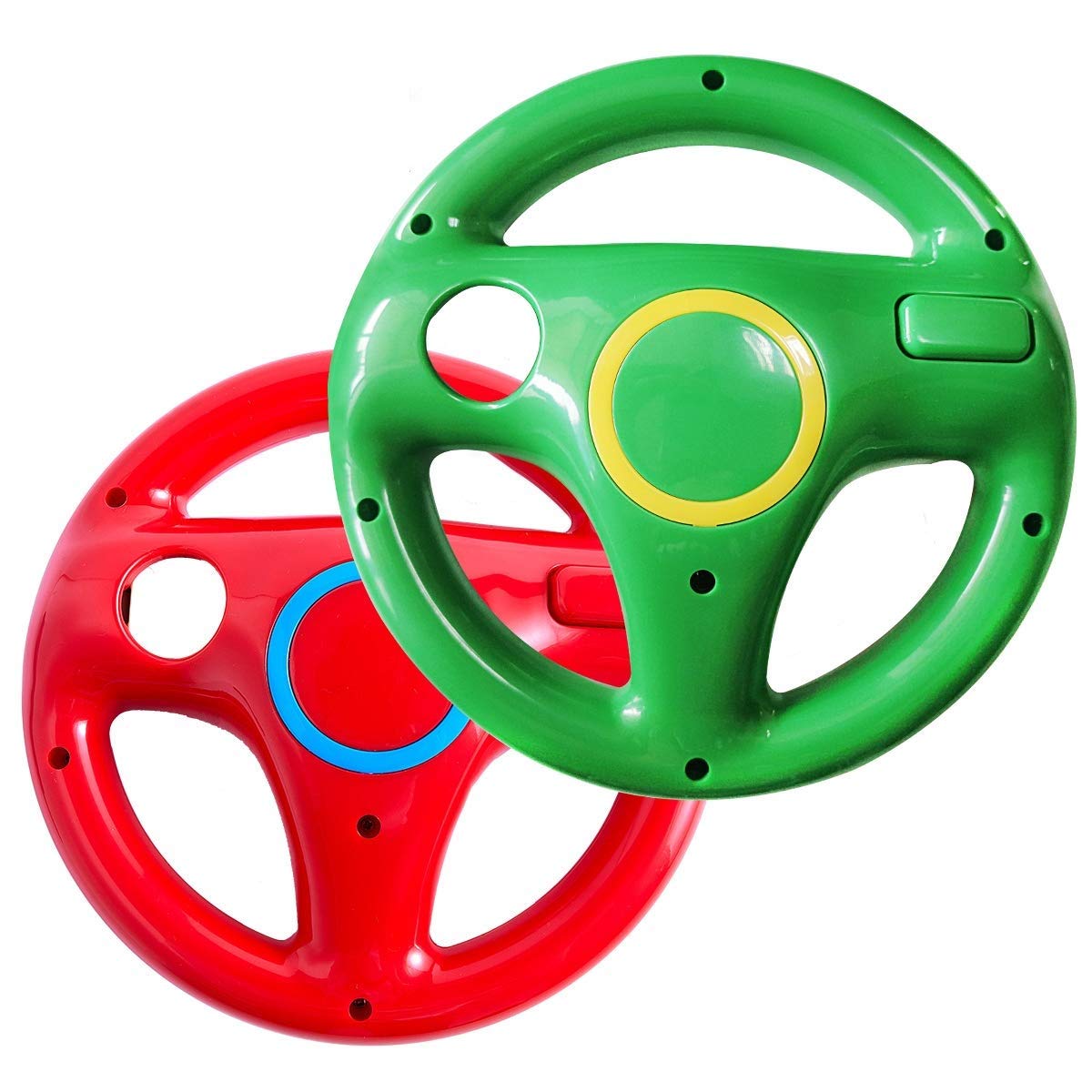 Doyo Steering Wheel for Wii Controller, 2 Pack Mario Kart Racing Wheels