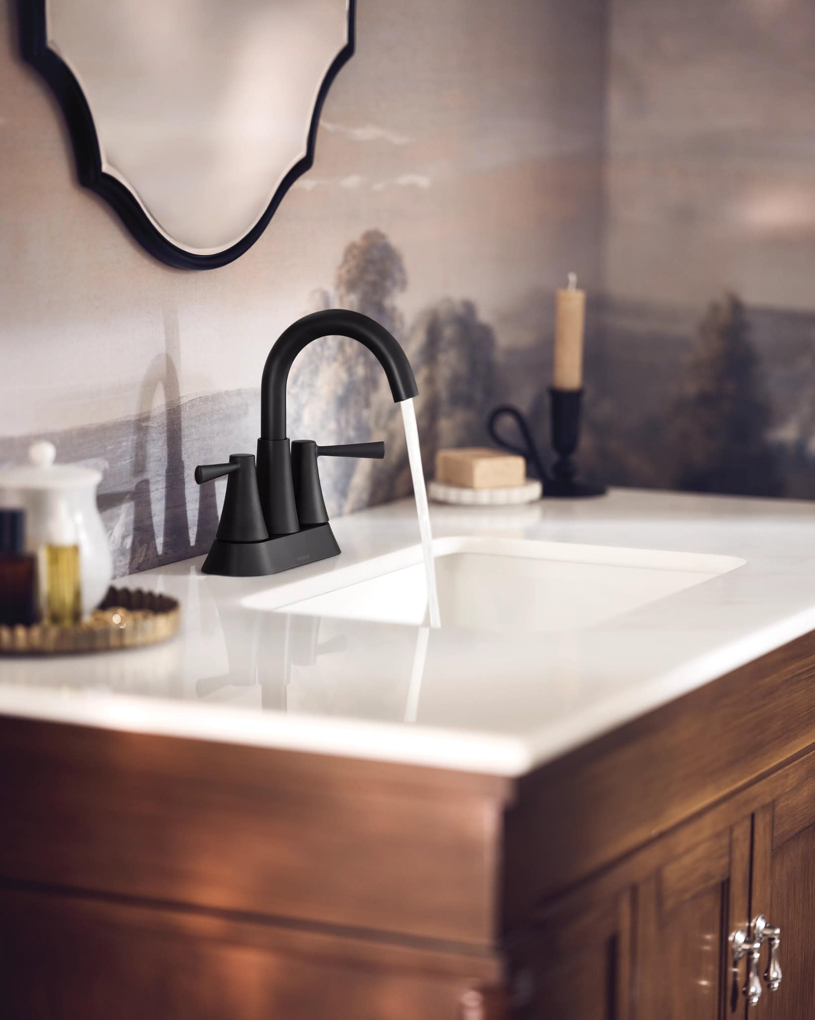 Moen Ronan Matte Black Two-Handle 4