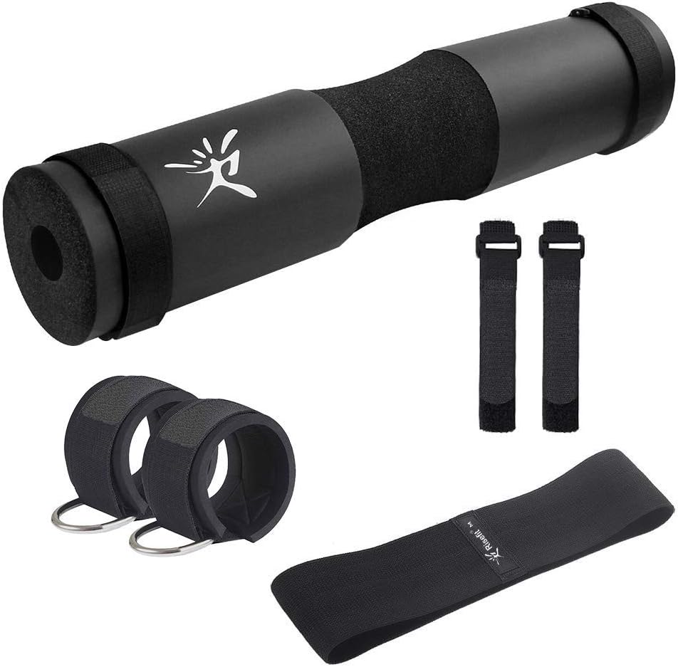 Risefit Squat Pad Bar Pad for Hip Thrusts Weight Lifting Lunges - Most Comfortable Bar Pad with Velcro Straps for Weight Lifting Neck Shoulder Protective Pad