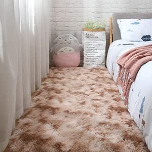 JFBZS Alfombra Peluda para Dormitorio, Alfombra Decorativa para Sala de