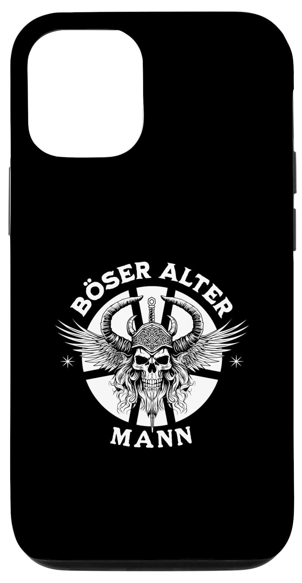iPhone 15 Bad Old Man Nordmann Skull Dad Grandpa Viking Case