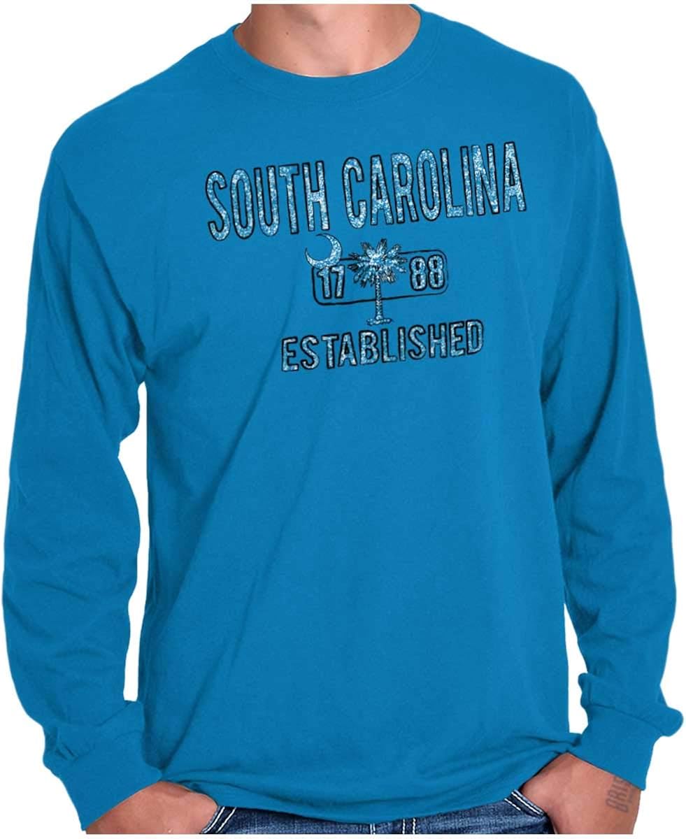 South Carolina Palmetto SC Flag Americana Long Sleeve Tee