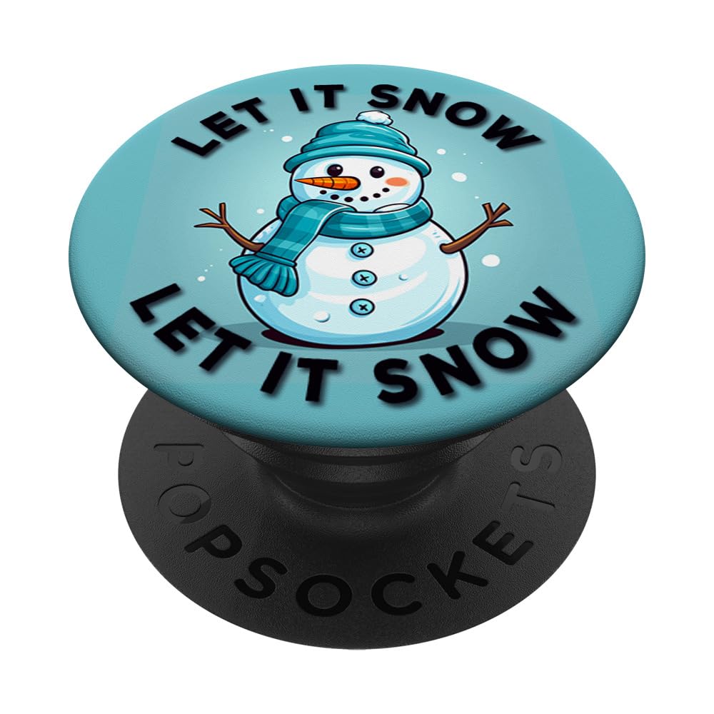 Snowman Christmas Snow Xmas Season Holiday PopSockets Swappable PopGrip