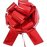 1Pc 14 Inch Extra Large Bow,Giant Gift Bow,Big Gift Bows for Cars Decor, New Houses, Gift Basket, Presents, Wreath, Decoration, Office, Valentine's Day (red)