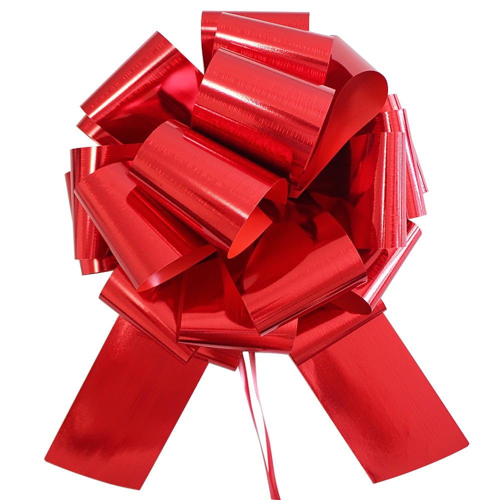 Photo 1 of 1Pc 14 Inch Extra Large Bow,Giant Gift Bow,Big Gift Bows for Cars Decor, New Houses, Gift Basket, Presents, Wreath, Decoration, Office, Valentine's Day (red)