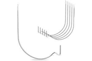 MIHUYAN Picture Hanger Super Hook 20PCS, Heavy-Duty Steel Picture Hanger Hercules Hooks, Supports Up to 100 Pounds, No Tools Required, Leaves Small Hole, Suitable for Drywall, Wood Wall, Plaster Wall