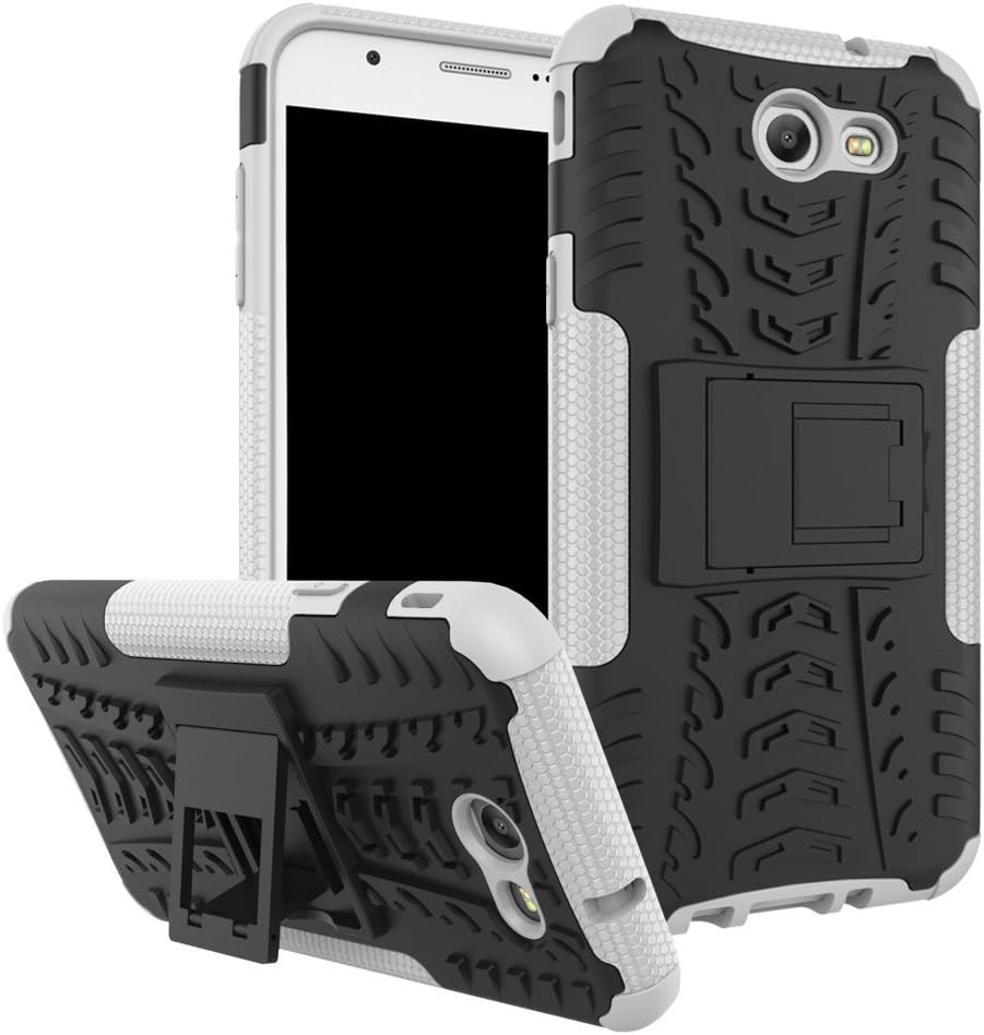 Samsung Galaxy J7 V Case/Galaxy J7 Perx Case/Galaxy J7 Sky Pro / J7 Prime/Galaxy Halo / J7 2017 Case, UZER Dual Layer Hybrid Hard/Soft Impact Armor Defender Case Cover With Kickstand for J7 2017