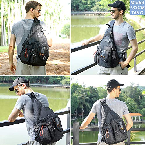 Large Sling Backpack, Sling Chest Bag Shoulder Crossbody Daypacks Fits