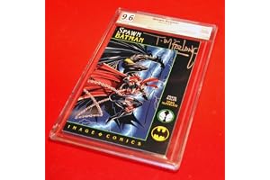 Rare SPAWN BATMAN Comic graded PGX 9.6, Signed by McFarlane & Miller, COA, UACC