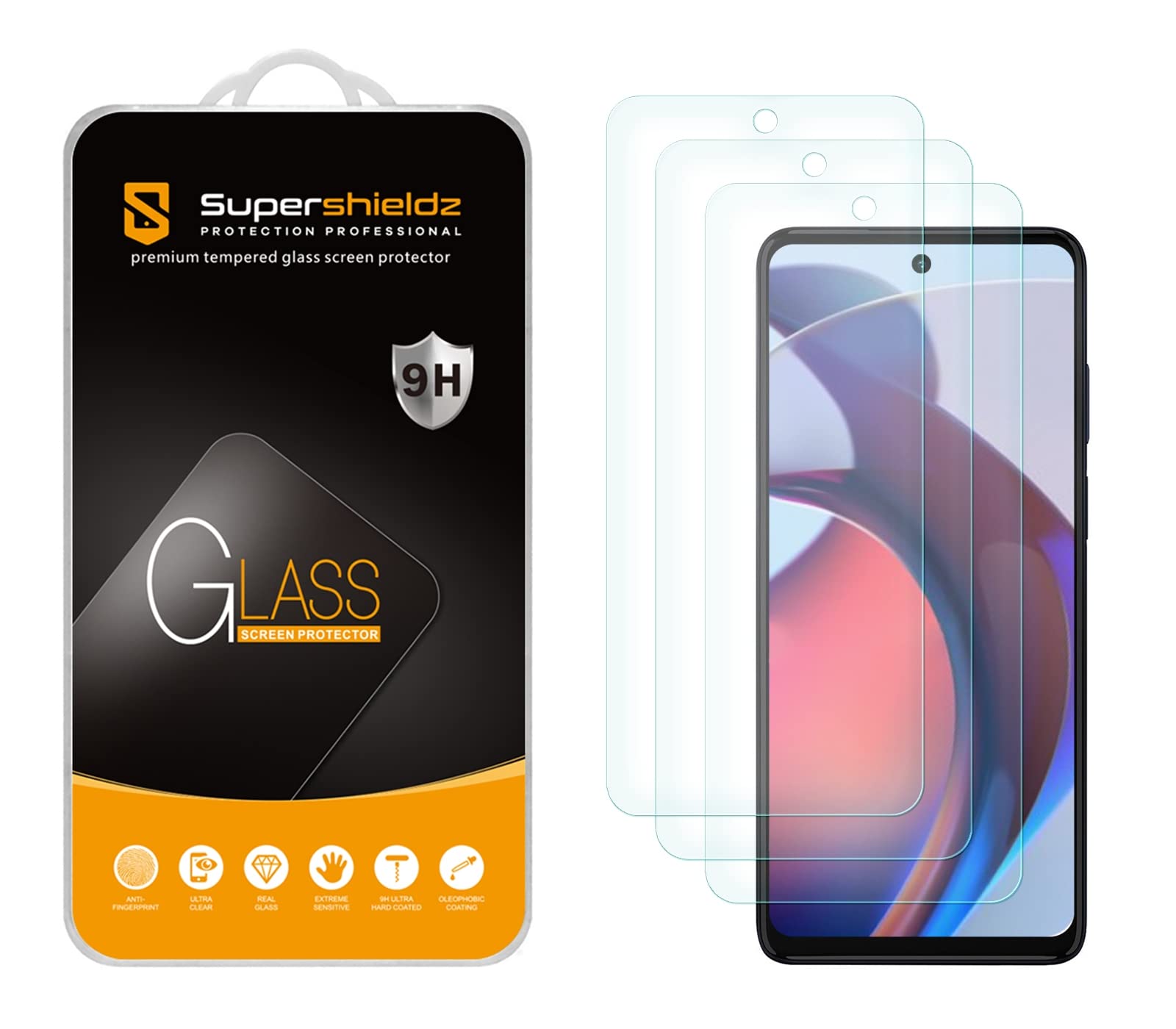 Supershieldz (3 Pack) Designed for Motorola Moto G Stylus 5G (2023) [5G Model Only] [Not Fit for 2022/2021/2020 Version] Tempered Glass Screen Protector, Anti Scratch, Bubble Free