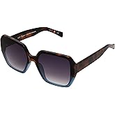 Foster Grant Sofia Vergara x Women's Limited Edition Geo Square Sunglasses, Tortoise, 63 mm