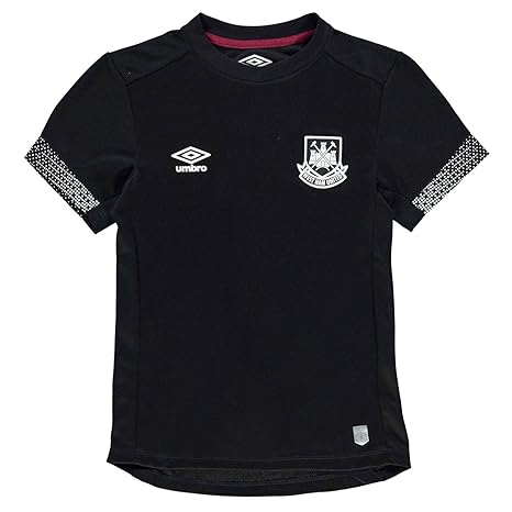 Official Umbro West Ham United Grafik Trikot Junior Schwarz/Weiß Fußball Hemd