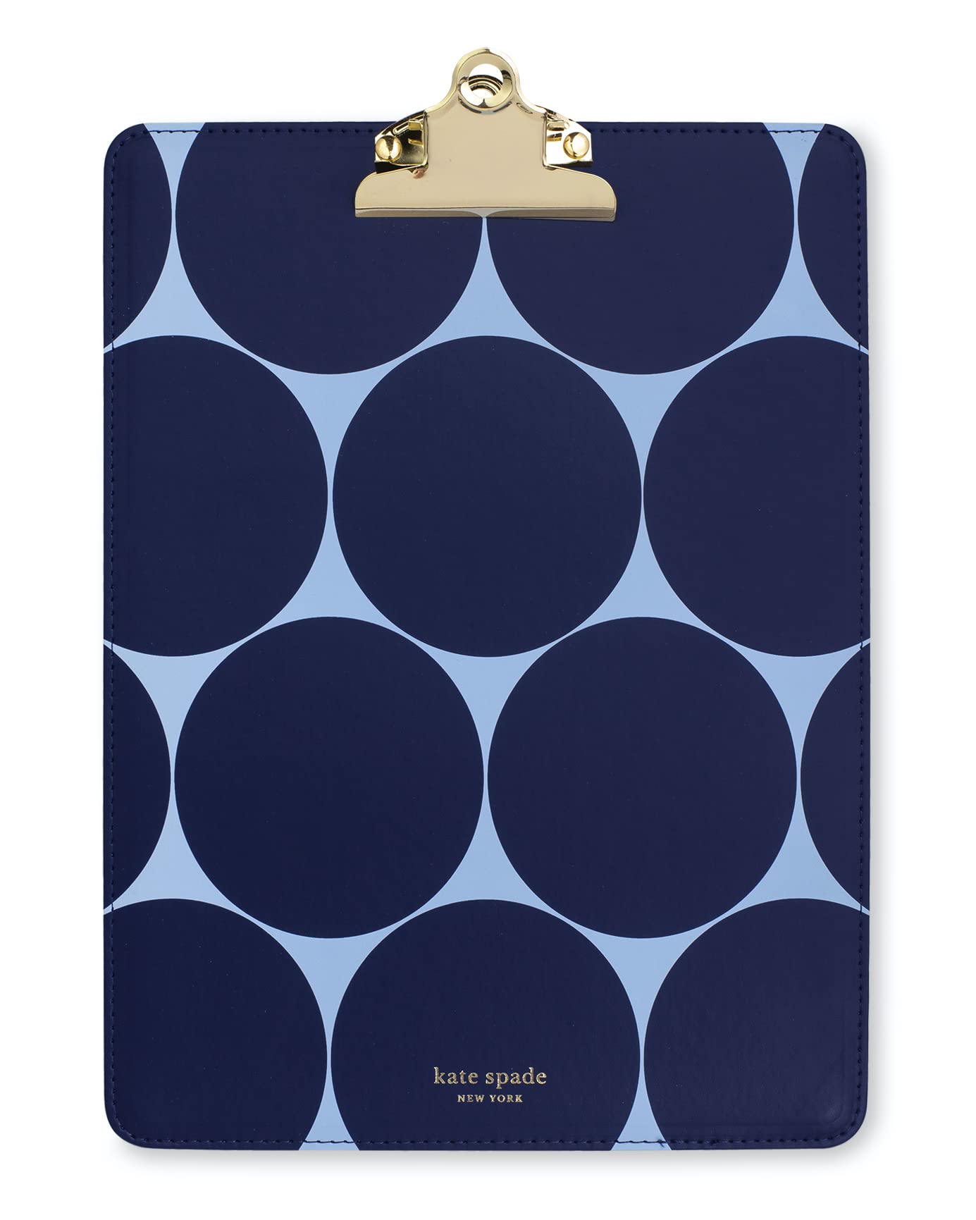 Kate Spade New York Blue Clipboard with Metal Clip, Cute Clipboard Holds Letter Size Paper, Joy Dot