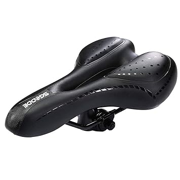 SGODDE Fahrradsattel,Hohl und Ergonomischer Fahrradsitz, Leicht Fahrrad Sattel mit Gel und Hochelastisch Schwamm, Bequemer St