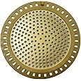 Huntonry Hair Drain Catcher, Shower Drain Hair Catcher, Shower Drain Strainer, Bathtub Drain Cover, Tub Drain Hair Catcher, Bathroom Sink Strainer, Bathroom Drain Protector, Flat, Round, Gold