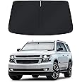 Car Sun Shade for 2015-2020 Chevrolet Tahoe Accessories Windshield Sunshade Cover Front Window Shade Custom Fit Tahoe Sun Visor Protector Foldable Blocks UV Rays