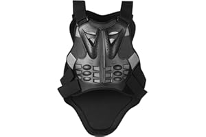 Protective Gear,YIWENG Men Motorcycle Armor Vest Body Chest Spine Back Protector Protective Jacket for Cycling Skating Skiing